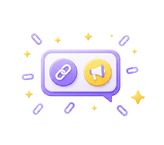 Discord server with a short link leading to a resource, event, or product page with analytics