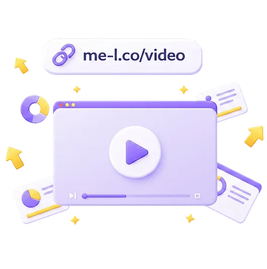 YouTube video description link and pinned comment leading to a sponsor page, product page, or playlist with analytics