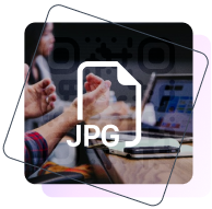 QR Code in JPG Image Format